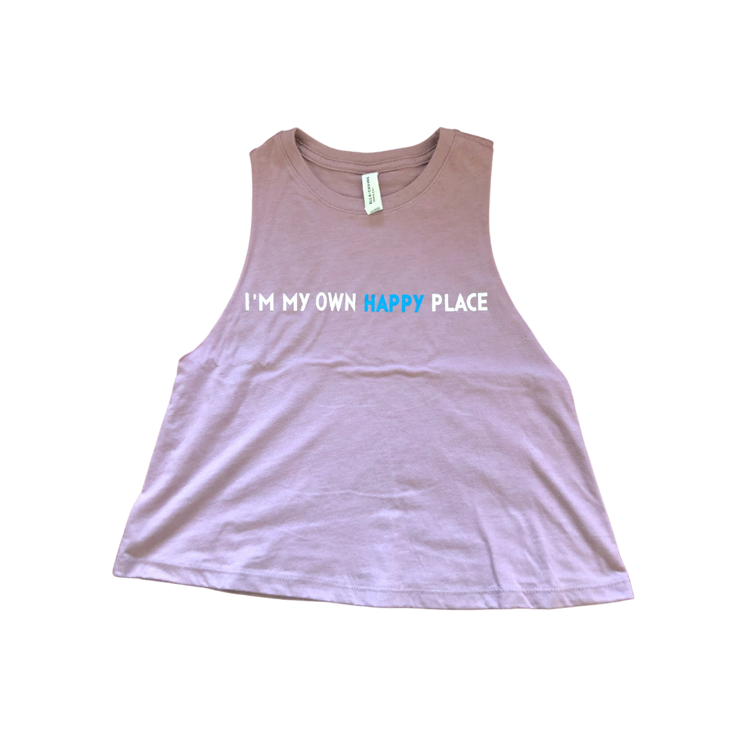 Happy place cropped tank - Orchid